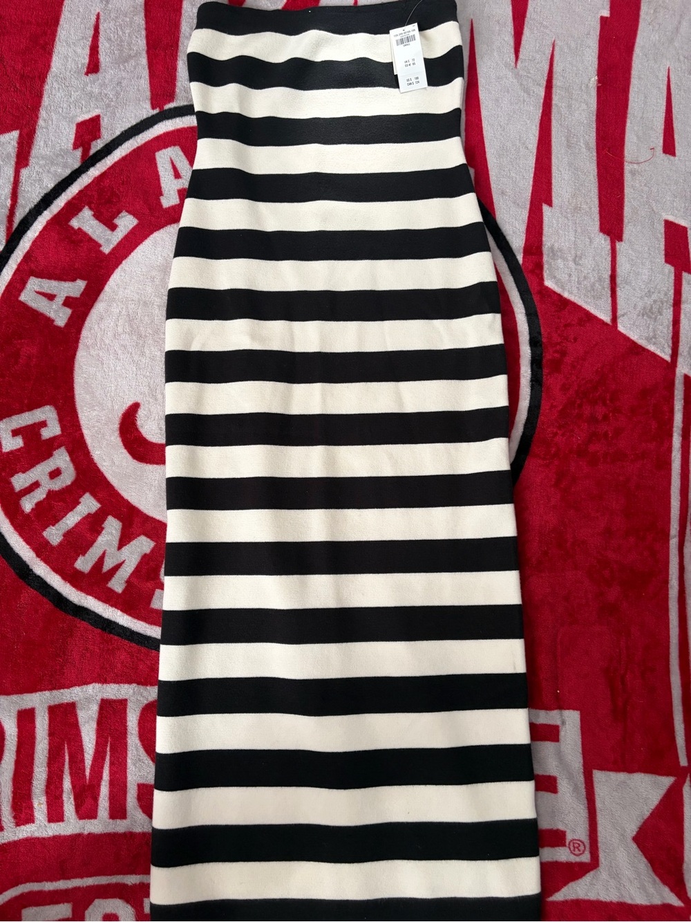 Abercrombie Classic Black & White Striped Pencil dress